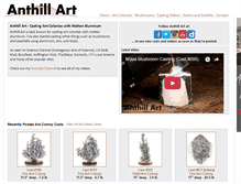 Tablet Screenshot of anthillart.com